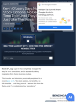 Kevin O'Leary Says New Executives Get No Stock Options, No Benefits, And No Full-Time Title Until They Prove Themselves, Just Like The Swiss  - Benzinga