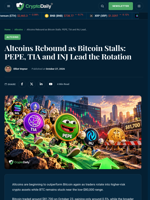 Altcoins Rebound as Bitcoin Stalls: PEPE, TIA and INJ Lead the Rotation - Crypto Daily