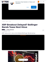 XRP Breakout Delayed? Bollinger Bands Tease Next Move - U.Today