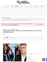 Justin bieber, shakira, madonna, and BTS confirmed for 2026 world cup halftime show
