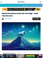 Bitcoin Price Blasts to New All-Time High — Bulls Take the Lead