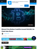 Bitcoin Price Bottom Could Be Around $40,000, On-Chain Data Shows | Bitcoinist.com