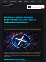 XRP Price Prediction: Targeting $3.50-$4.00 by December 2025
as Technical Breakout Looms