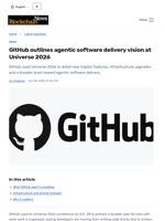 GitHub outlines agentic software delivery vision at Universe 2026 - Blockchain.News
