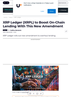 XRP Ledger (XRPL) to Boost On-Chain Lending With This New Amendment - U.Today