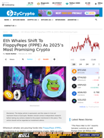 Eth Whales Shift To FloppyPepe (FPPE) As 2025’s Most Promising Crypto