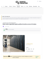 Data center opposition gains political traction across US states