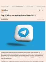 Top 6 Telegram trading bots of June 2025 - AMBCrypto