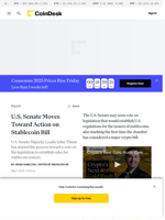 U.S. Senate Moves Toward Action on Stablecoin Bill