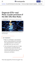 Dogecoin ETFs—and More—Could Land Soon if the SEC OKs New Rules