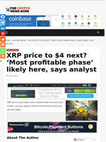 XRP price to $4 next? ‘Most profitable phase’ likely here, says analyst - The Crypto News Wire