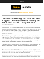 .chip Is Live: Unstoppable Domains and Chipped Launch Blockchain Identity for the 90% of Women Using Nail Tech