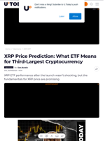 XRP Price Prediction: What ETF Means for Third-Largest Cryptocurrency - U.Today