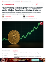 Everything Aligns for ADA Rally as Cardano Unveils Hydra Update