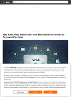 Visa Adds New Stablecoins and Blockchain Networks to Payment Platform - Brave New Coin