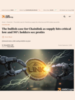 The bullish case for Chainlink as supply hits critical low and 90% holders see profits - AMBCrypto