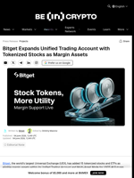 Bitget Expands Unified Trading Account with Tokenized Stocks as Margin Assets