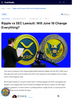 Ripple vs SEC Lawsuit: Will June 16 Change Everything?