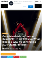 Complete Guide to Punisher Coin ($PUN): How It Works, What It Does & Why It’s Dominating 2025 Crypto Presales | Live Bitcoin News