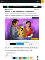 2025 XRP ETF approval odds hit 81% on Polymarket