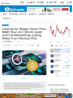 Looking for Bigger Gains Than BNB? Ruvi AI’s (RUVI) Audit and CoinMarketCap Listing Make It an Obvious Pick 