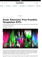 Ondo Tokenizes Five Franklin Templeton ETFs - 