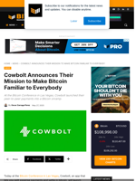 Cowbolt Announces Their Mission To Make Bitcoin Familiar To Everybody