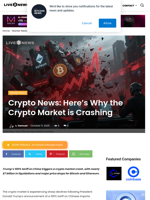 Crypto News: Here's Why the Crypto Market is Crashing | Live Bitcoin News