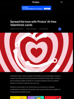Spread the love with Protos’ AI-free Valentine’s cards