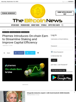 Phemex Introduces On-chain Earn to Streamline Staking and Improve Capital Efficiency