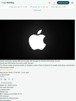 Apple reportedly agreed $1B annual deal with Google for Gemini technology access