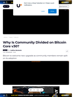 Why Is Community Divided on Bitcoin Core v30? - U.Today