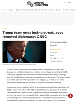 Trump team ends losing streak, eyes renewed diplomacy: CNBC