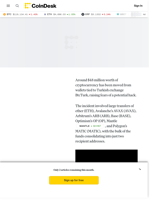 Crypto Exchange BtcTurk Experiences $48M Worth of Suspicious Outflows Amid Hack Fears