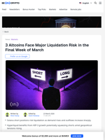 Why Short Traders Should Be Cautious With 3 Altcoins This Week