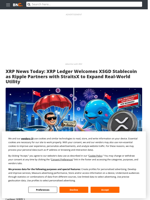 XRP News Today: XRP Ledger Welcomes XSGD Stablecoin as Ripple Partners with StraitsX to Expand Real-World Utility - Brave New Coin