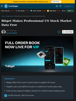 Bitget Makes Professional US Stock Market Data Free