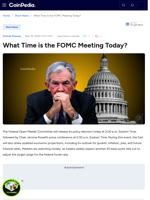 What Time is the FOMC Meeting Today?