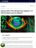 Solana (SOL) Price Breaks Key Support—Is $50 the Next Level to Watch?