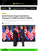 North Korea's Crypto Operations Exposed: $1.65B Funneled to WMDs - CoinCentral
