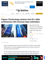 Figure Technology shares rise 6% after preliminary Q4 revenue tops estimates