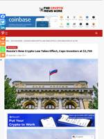 Russia’s New Crypto Law Takes Effect, Caps Investors at $3,700 - The Crypto News Wire
