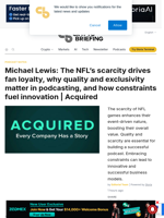 Michael Lewis: The NFL's scarcity drives fan loyalty, why quality and exclusivity matter in podcasting, and how constraints fuel innovation | Acquired