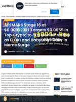 Top Crypto to Buy Now: APEMARS Leads Meme Surge