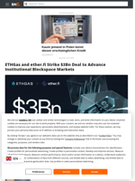 ETHGas and ether.fi Strike $3Bn Deal to Advance Institutional Blockspace Markets - Brave New Coin