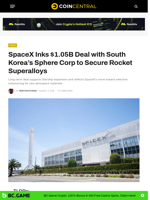 SpaceX Inks $1.05B Deal with South Korea’s Sphere Corp to Secure Rocket Superalloys - CoinCentral