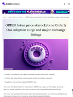 ORDER token price skyrockets on Orderly One adoption surge and major exchange listings - CoinJournal