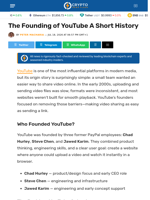 The Founding of YouTube A Short History - Crypto News Flash