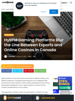 Hybrid Gaming Platforms Blur the Line Between Esports and Online Casinos in Canada