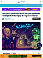 Trump-Backed Bitcoin Mining Firm Eyes Nasdaq: Pepenode Is a Top Buy Now